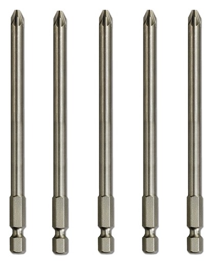 110mm PZ2 Screwdriver Bit (5 pc.)