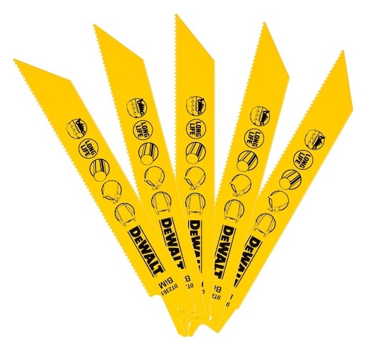 152mm 14 TPI (Metal) Bi-Metal Reciprocating Blades (5 Pk)