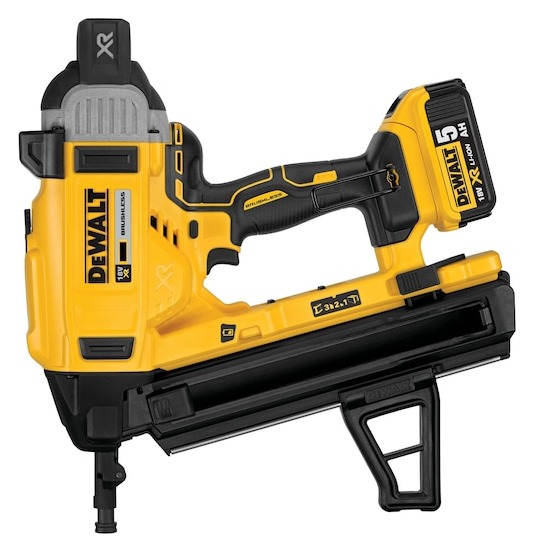 18V XR Brushless Concrete Nailer - 2 X 5Ah