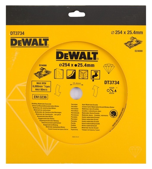 250mm X 25.4mm Continuous Tile/Ceramics Diamond Wheel