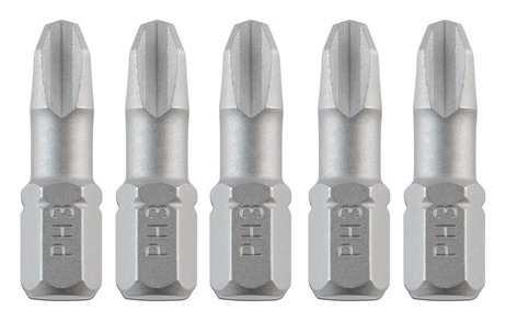 25mm PH3 Screwdriver Bit (5 Pk)