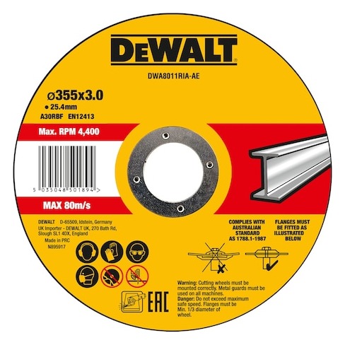 400mm x 3mm x 25.4mm Bonded Abrasive METAL Cutting Disc
