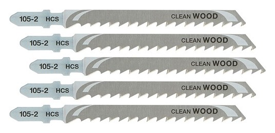 68mm T-Shank HCS Jigsaw Blade Wood (T101DP) (5 Pk)