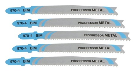 74mm T-Shank HSS Jigsaw Blade Progressor Metal (T123X) (5 Pk)