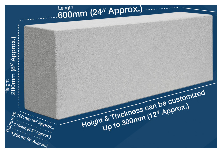 AAC Blocks 600x200x150mm