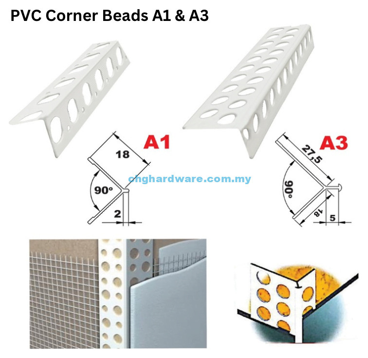 Corner Bead PVC 3m