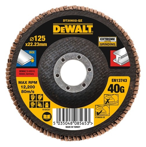 EXTREME 125mm 40G T27 Zirconium Oxide Flap Disc