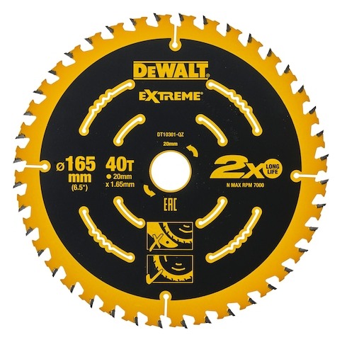 EXTREME 165mm 40T 2nd Fix Circular Saw Blade