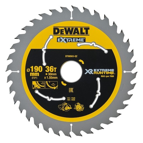 EXTREME RUNTIME 190mm x 30mm 36T Circular Saw Blade