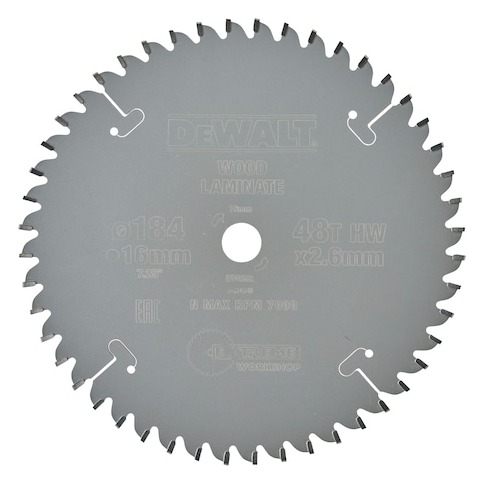 EXTREME WORKSHOP 184mm x 16mm 48T Circular Saw Blade