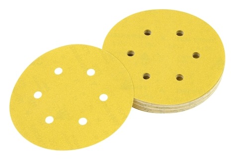 ROS 150mm 240G 6-Hole Multi Purpose Sandpaper Disc (10 Pk)