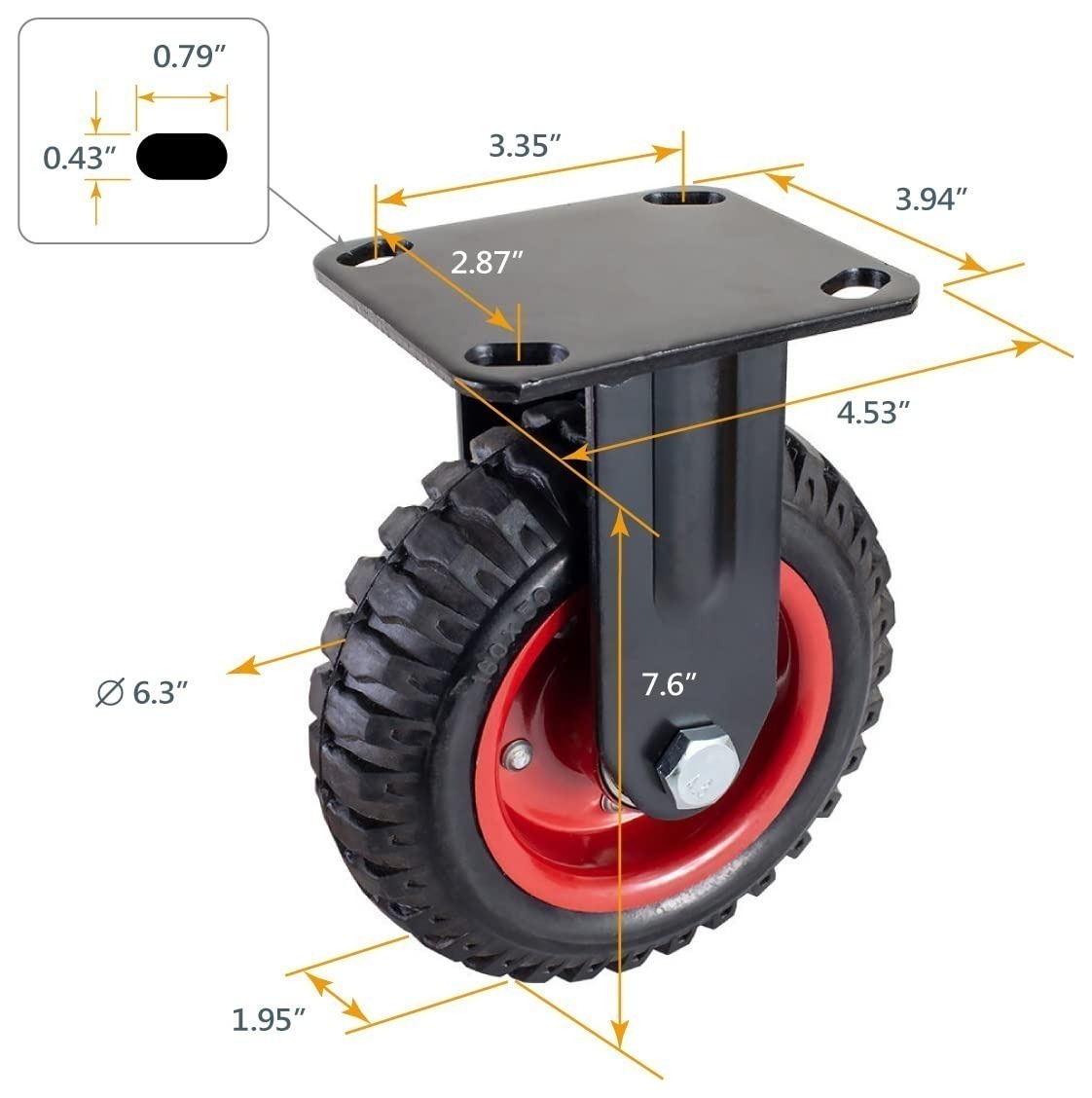 Wheel Caster 6in
